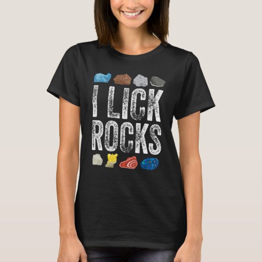 岩収集Iクリック岩コレクター地質学Geo Tシャツ (正面)