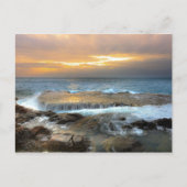 岩場の空中写真撮影 シーズンポストカード (正面)