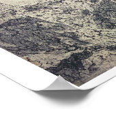 岩場の風景(版木、銅版、版画) ポスター (角)