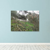 岩壁の穴 キャンバスプリント (インサイチュ (ウッドフロア))