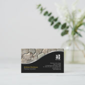 岩壁テクスチャ内装デザイン名刺 名刺 (スタンド正面)