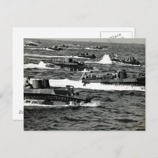 岩尾島に対する第二次米海兵隊の侵攻 ポストカード (正面/裏面)
