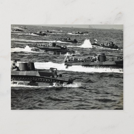 岩尾島に対する第二次米海兵隊の侵攻 ポストカード (正面)