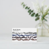 岩層 – リネン 名刺 (スタンド正面)