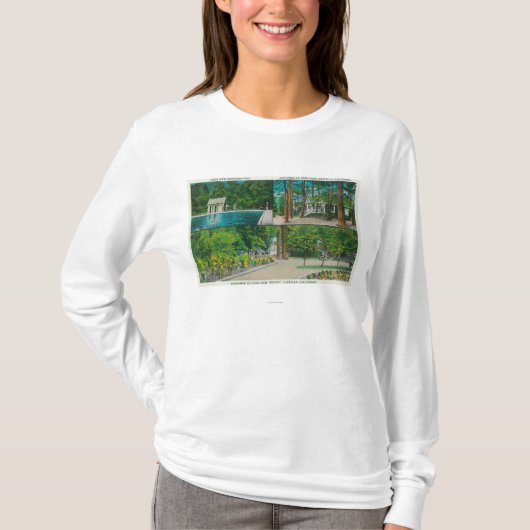岩山の意見ResortCastella、カリフォルニアの眺め Tシャツ (正面)