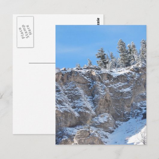 岩山の雪 ポストカード (正面/裏面)