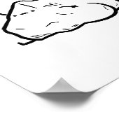 岩底おもしろい地質Punポスター ポスター (角)