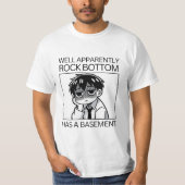 岩底に地下室があるらしい。 Tシャツ (正面)