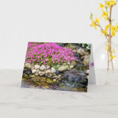 岩庭の滝悔やみや弔慰 カード (黄色い花)