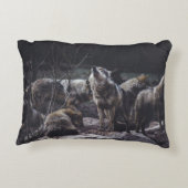 岩形成のウルフパック アクセントクッション (裏面)