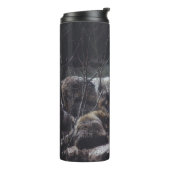 岩形成のウルフパック タンブラー (回転左)