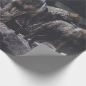 岩形成のウルフパック ラッピングペーパー (角)