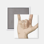 岩指 マグネット (正面/裏面)