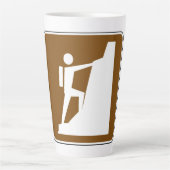 岩登山記号 カフェラテマグ (正面)