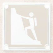 岩登山記号 ガラスコースター (裏面)