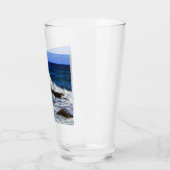 岩盤形成ガラス上の衝突波 タンブラーグラス (左)