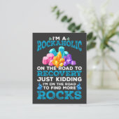 岩石おもしろい収集地質学者ホビー地質学おもしろい ポストカード (スタンド正面)