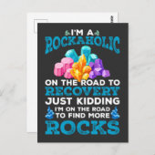 岩石おもしろい収集地質学者ホビー地質学おもしろい ポストカード (正面/裏面)