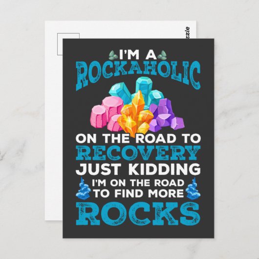 岩石おもしろい収集地質学者ホビー地質学おもしろい ポストカード (正面/裏面)