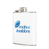 岩石と大きい石（パロディ） フラスク (左)