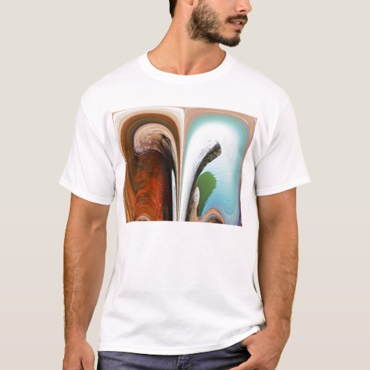 岩石と水 Tシャツ (正面)