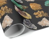 岩石と鉱物の地質学自然写真 ラッピングペーパー (ロールコーナー)