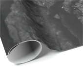 岩石のグレースケール写真 ラッピングペーパー (ロールコーナー)