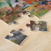 岩石の中の鉱物 ジグソーパズル (側面)