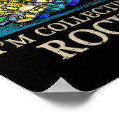 岩石の収集地質学者の岩石コレクターヴィンテージ ポスター (角)