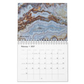 岩石カラフルと鉱物 カレンダー (2月 2027)