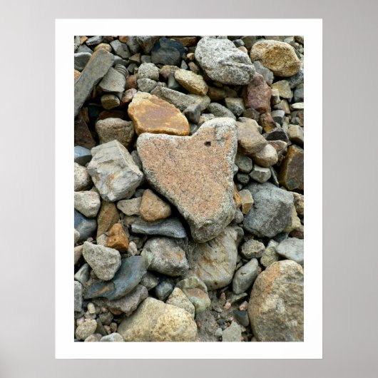 岩石ハート ポスター (正面)