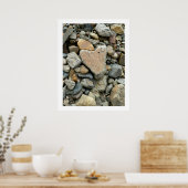 岩石ハート ポスター (キッチン)