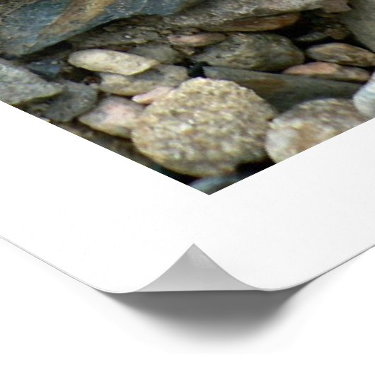 岩石ハート ポスター (角)