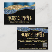 岩石対宝石の名刺 名刺 (正面/裏面)