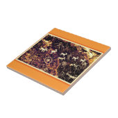 岩石彫刻のインドの芸術の石の絵画のプリント タイル (側面)