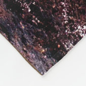 岩石彫刻の南西原産のインドのデザイン フリースブランケット (角)