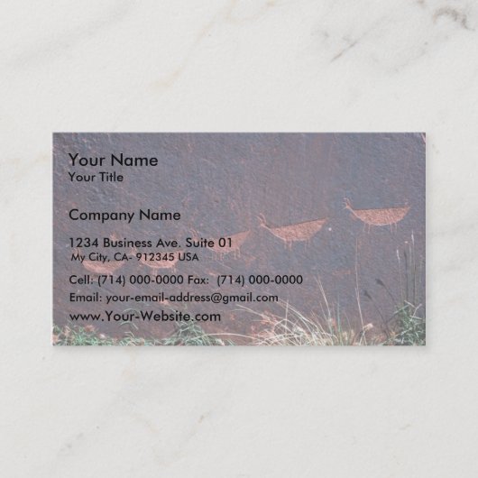 岩石彫刻 名刺 (正面)