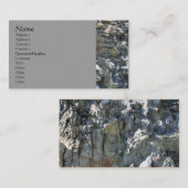 岩石採石場のウォール自然撮影名刺 名刺 (正面/裏面)
