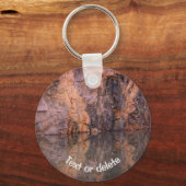 岩石採石壁の反射 キーホルダー (裏面)