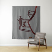 岩石版画アフリカの洞窟アート – 古代の動物 タペストリー (インサイチュ)