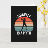 岩石登山レトロヴィンテージ カード (黄色い花)