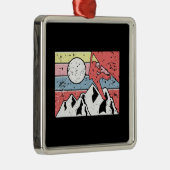 岩石登山レトロヴィンテージ メタルオーナメント (右)