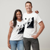 岩石登山ロッククライミング Tシャツ (ユニセックス)