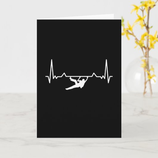 岩石登山心拍 カード (黄色い花)