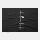 岩石登山心拍 キッチンタオル (横)