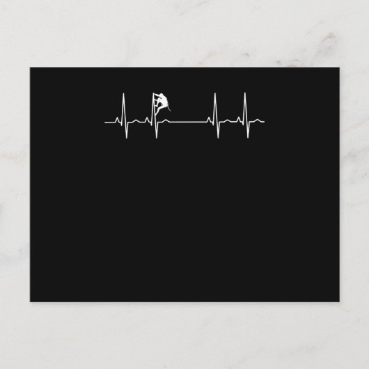 岩石登山心拍 ポストカード (正面)