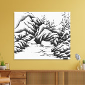 岩石 キャンバスプリント (インサイチュ (リビング))