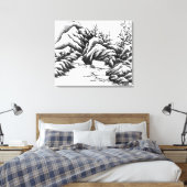 岩石 キャンバスプリント (インサイチュ (寝室))