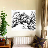 岩石 キャンバスプリント