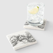 岩石 ストーンコースター (横)